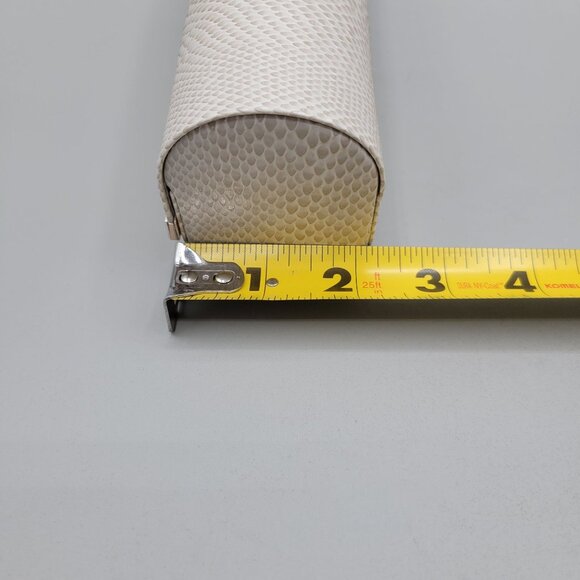 Authentic JIMMY CHOO Snakeskin Pattern Magnetic Snap Eyeglasses Sunglasses Case - Picture 10 of 11